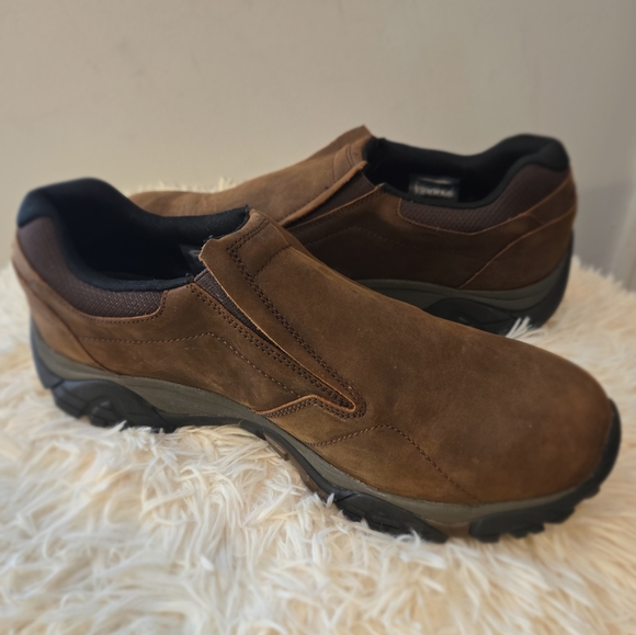Men's Merrell Moab Adventure Moc Shoes Sz. 14 US 49 EU Dark Earth - Picture 1 of 11